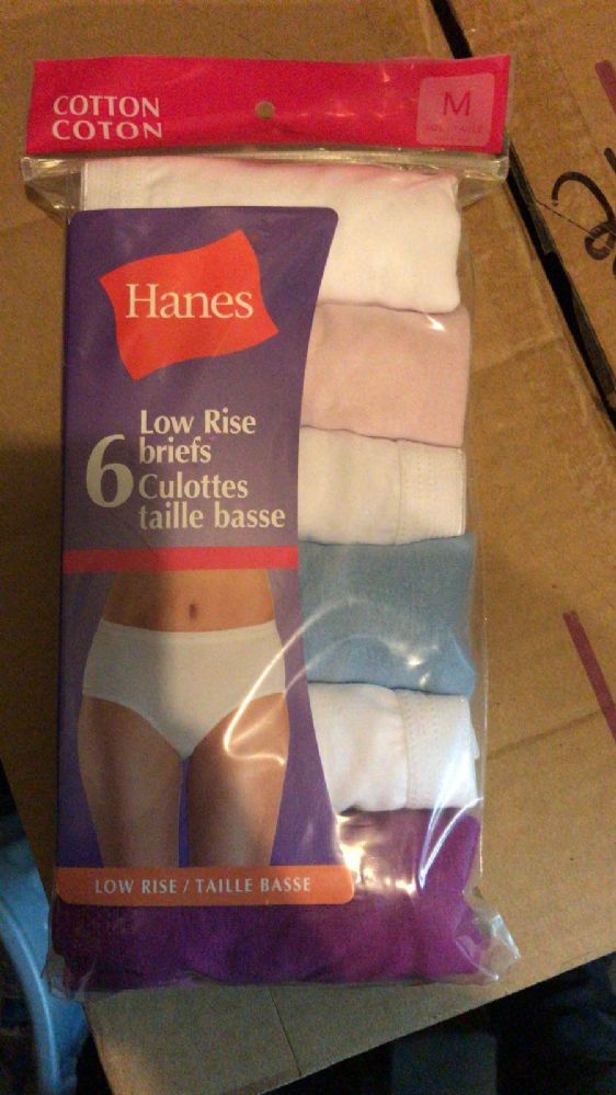 864 Pieces Hanes Women's Mixed Under Lot Assorted Sizes Colors And