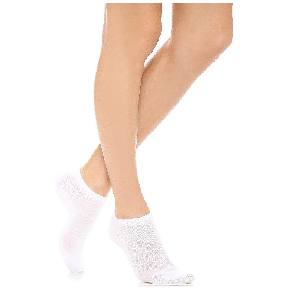 24 Pairs Yacht & Smith Women's Cotton White No Show Ankle Socks - Womens  Ankle Sock
