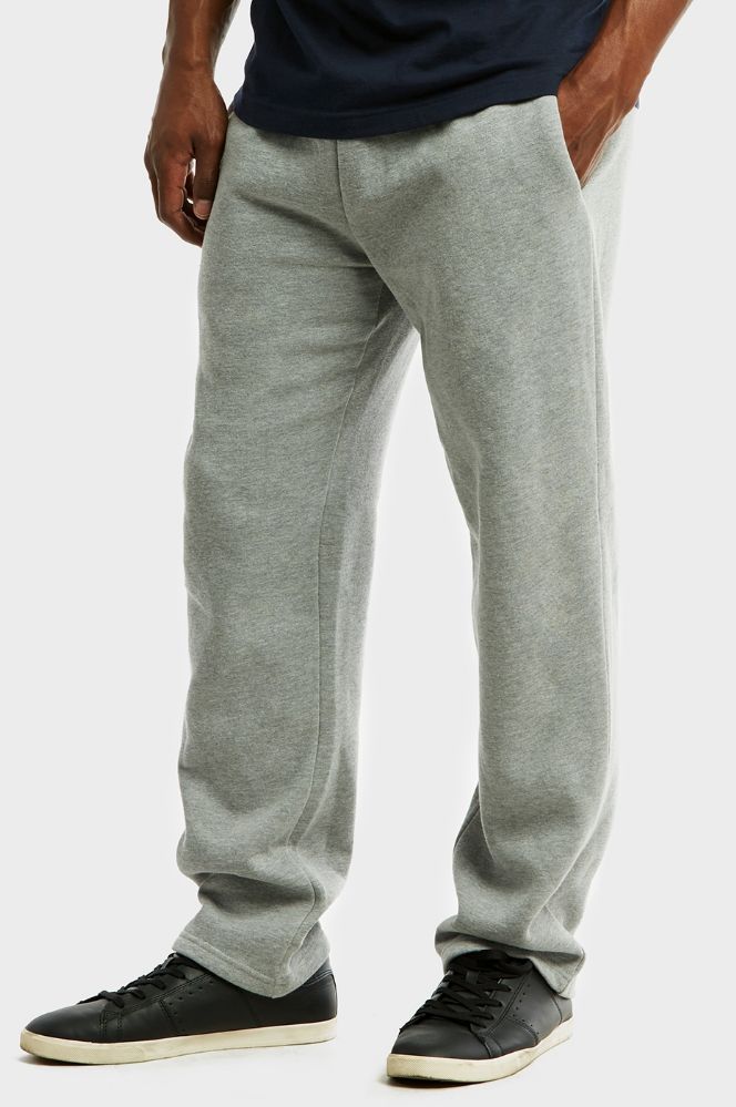 24 Wholesale Men's Fleece Sweatpants In Heather Grey Size S - at