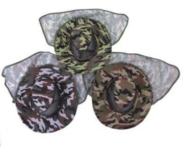 72 Pieces Fishing Hat Camouflage Cowboy Style - Cowboy & Boonie