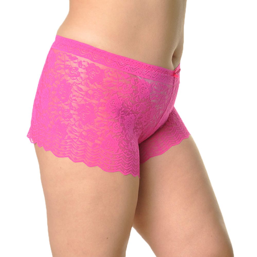 72 Pieces Angelina Plus Size Sexy Lace Boxer Briefs Womens Panties And Underwear At 4086