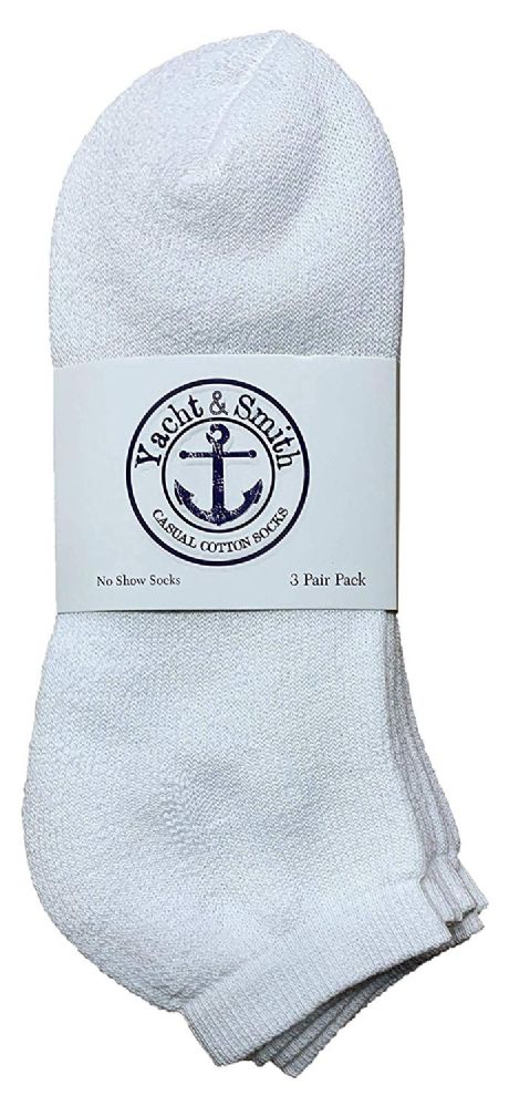 Wholesale Men's Cotton Diabetic Navy Quarter Ankle Socks, Size 10-13 Bulk Yacht & Smith