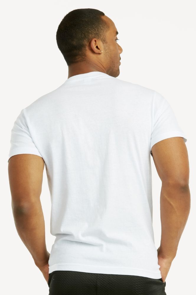Wholesale Men's White Plain T-Shirt