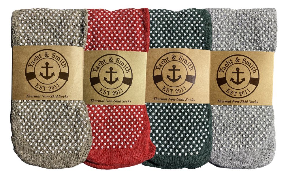 6 Wholesale Yacht & Smith Women's Thermal NoNSlip Gripper Bottom Tube