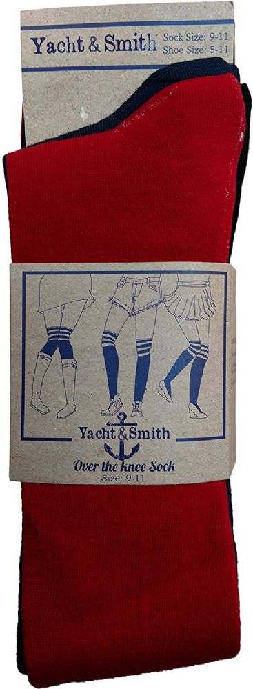 3 Pairs Yacht And Smith Womens Assorted Colors Over The Knee Socks Womens Over The Knee Sock 5002