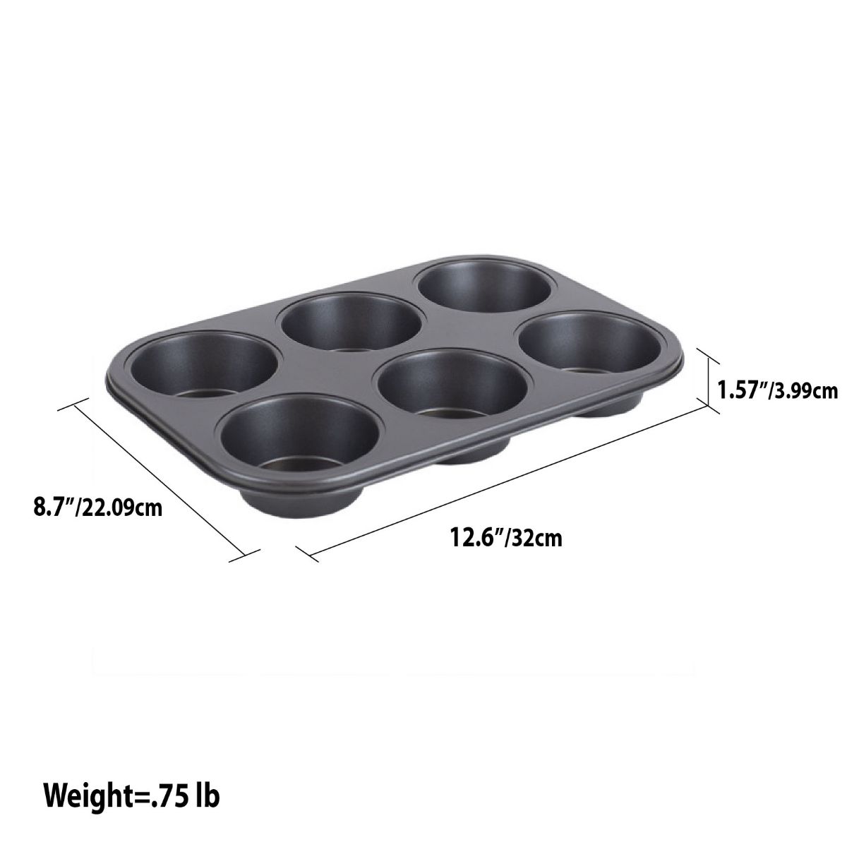 6 CUP MUFFIN PAN-24