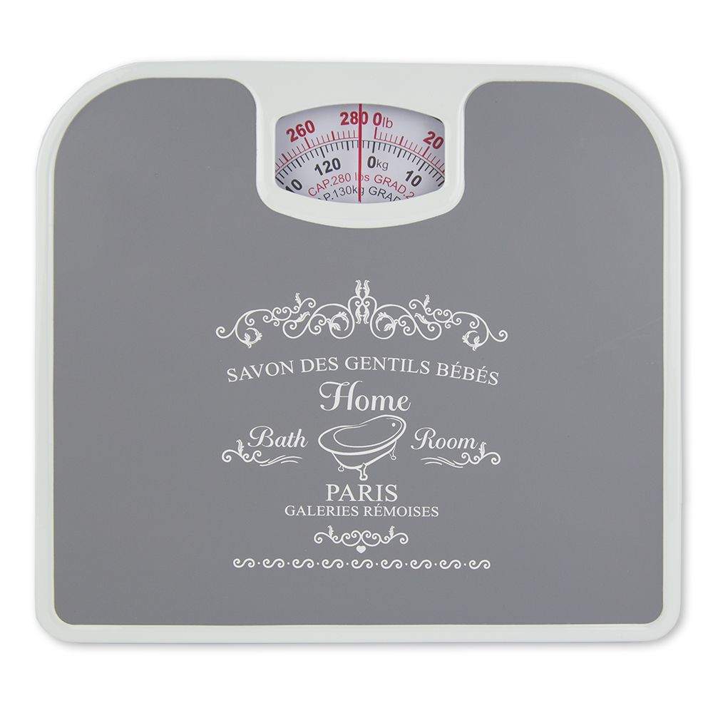 Home Basics Paris Mechanical Weighing Scale, Gray in the Bathroom Scales  department at