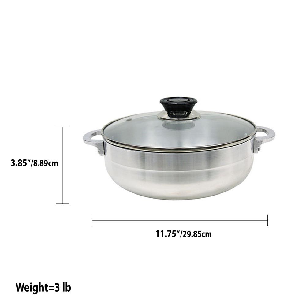 9.5 inch Heavy Gauge Aluminum Comal - Black