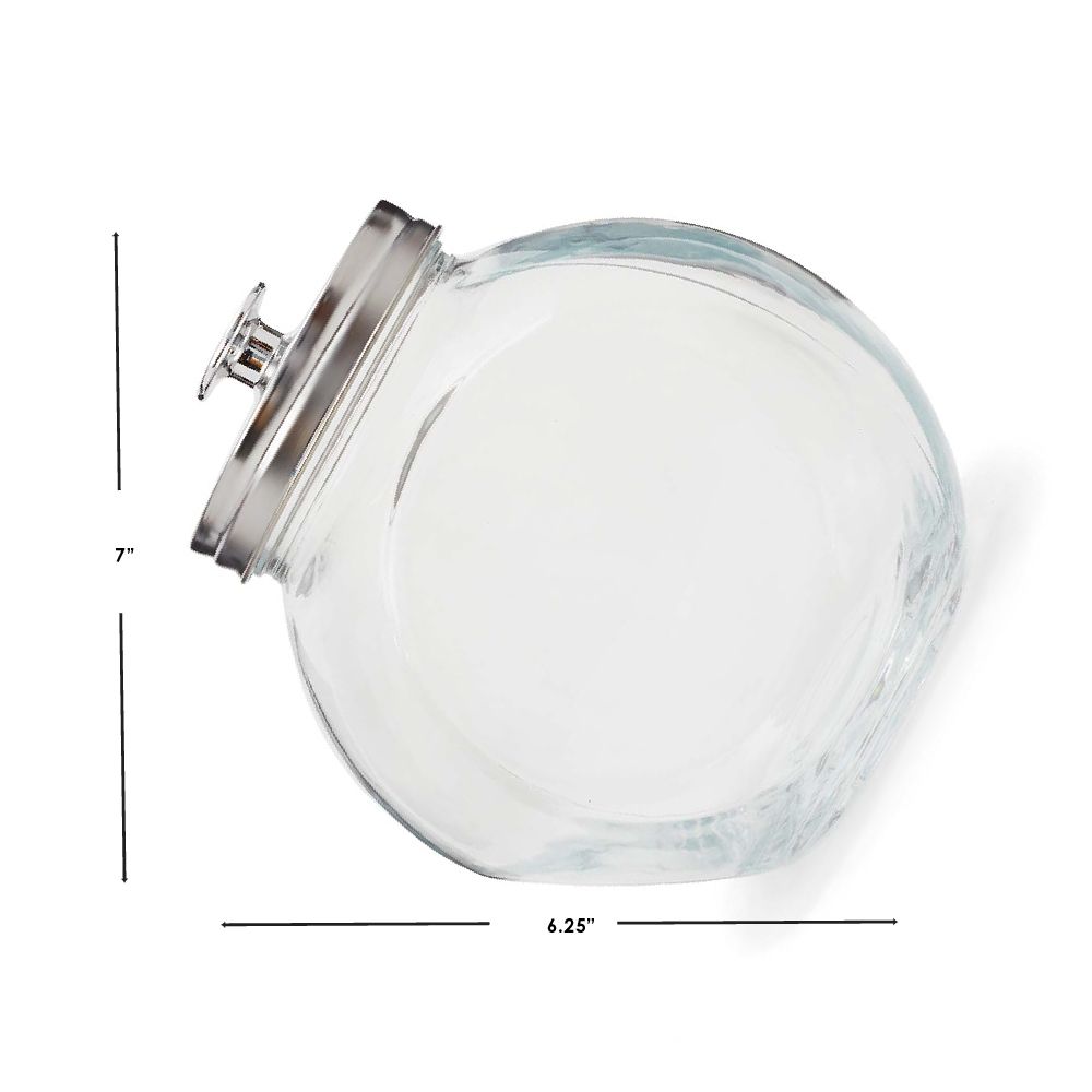 Round Storage Jars With Lids, Candy Jars With Lids, Clear