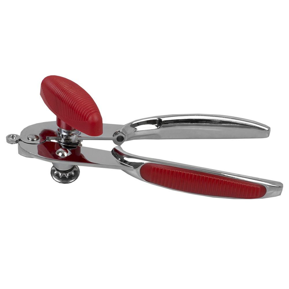 24 Wholesale Home Basics Zinc Can Opener With Rubber Grip WSD