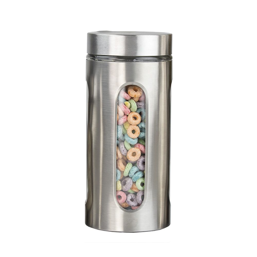 4 Wholesale Home Basics 4 Piece Stainless Steel Canister Set At