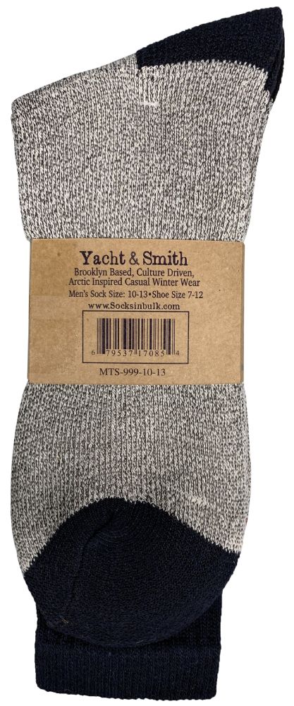 Yacht & Smith Men's Cotton Assorted Thermal Socks Size 10-13 - at -   