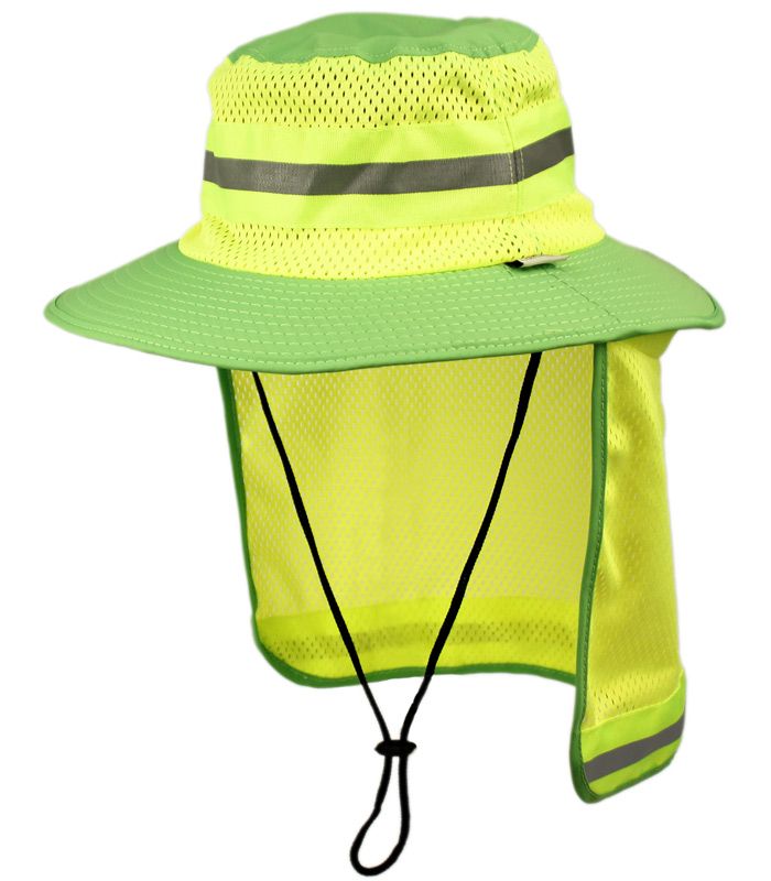 12 Pieces Outdoor Camping Mesh Crown Bucket Hat W/neck Flap Cover - Hunting  Caps - at 
