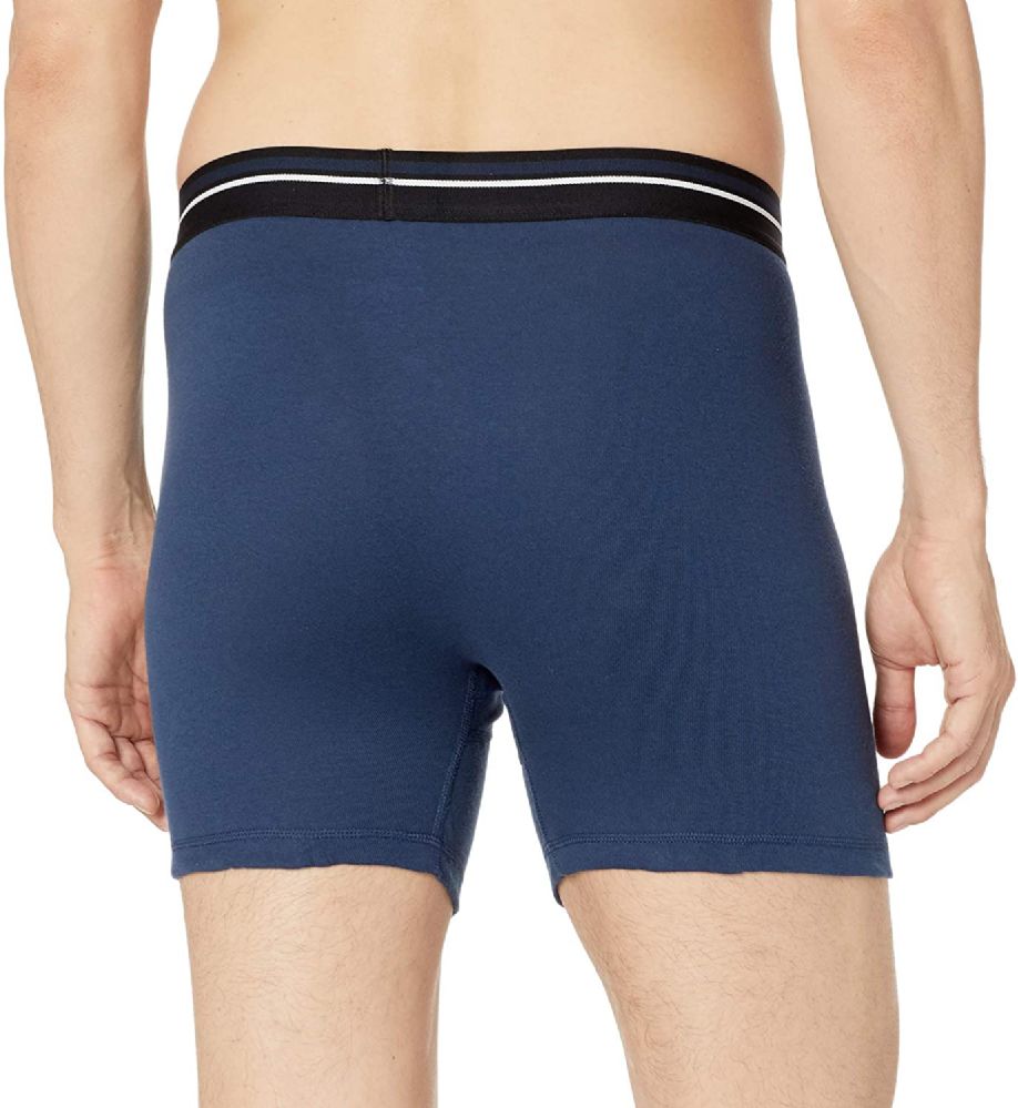 Yacht & Smith Mens 100% Cotton Boxer Brief Assorted Colors Size