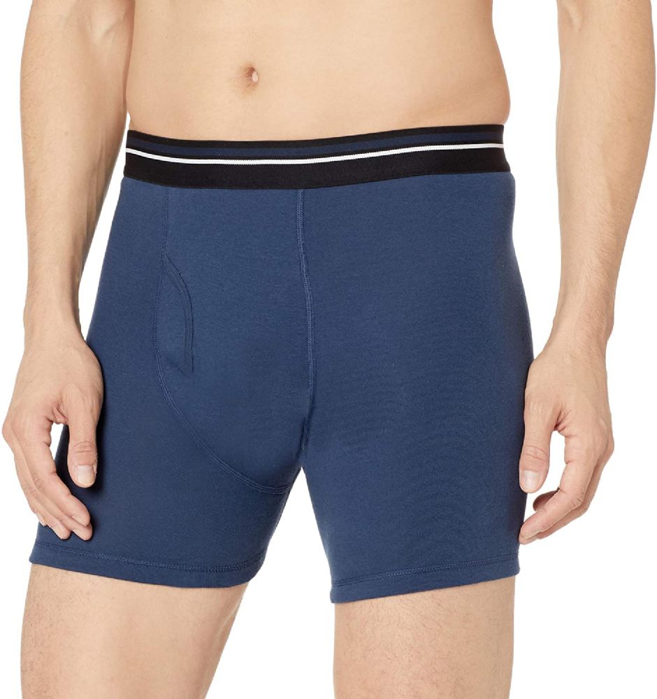 Yacht & Smith Mens 100% Cotton Boxer Brief Assorted Colors Size X Large -  at -  