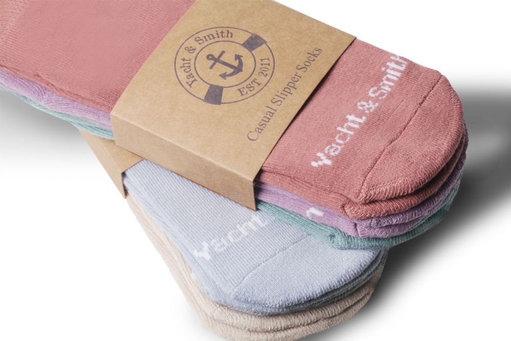 Yacht & Smith Women's Gripper Bottom Yoga Trampoline Low Cut Socks - at -   