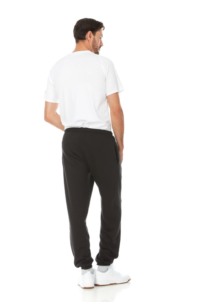 Black sweatpants discount with white strings