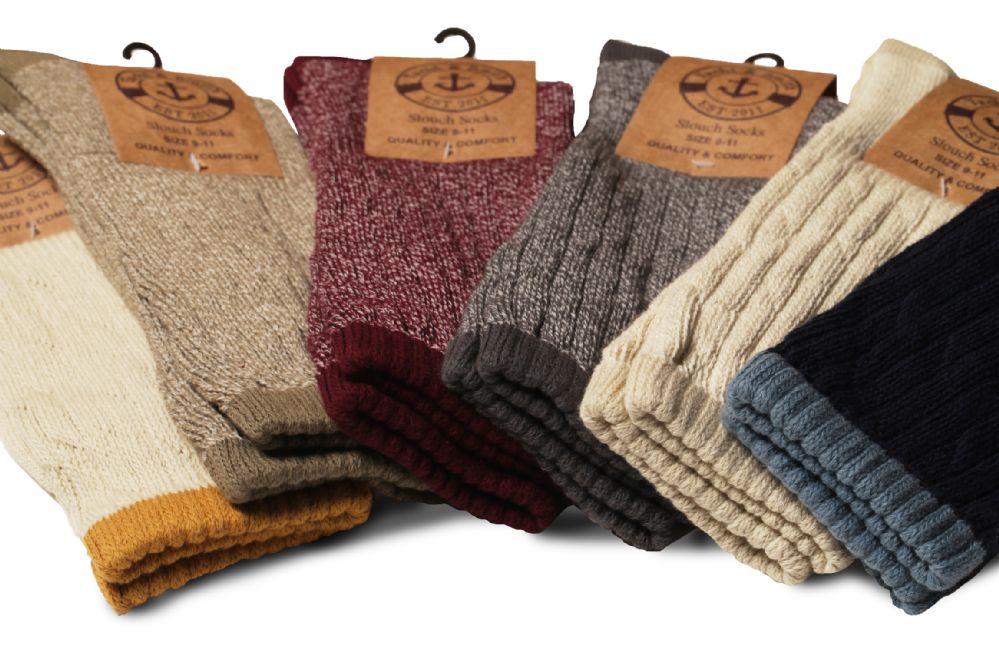12 Pairs Yacht & Smith Women's Assorted Colored Slouch Socks