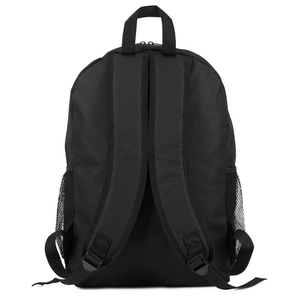 12 Pieces Yacht & Smith 17inch Water Resistant Black Backpack With