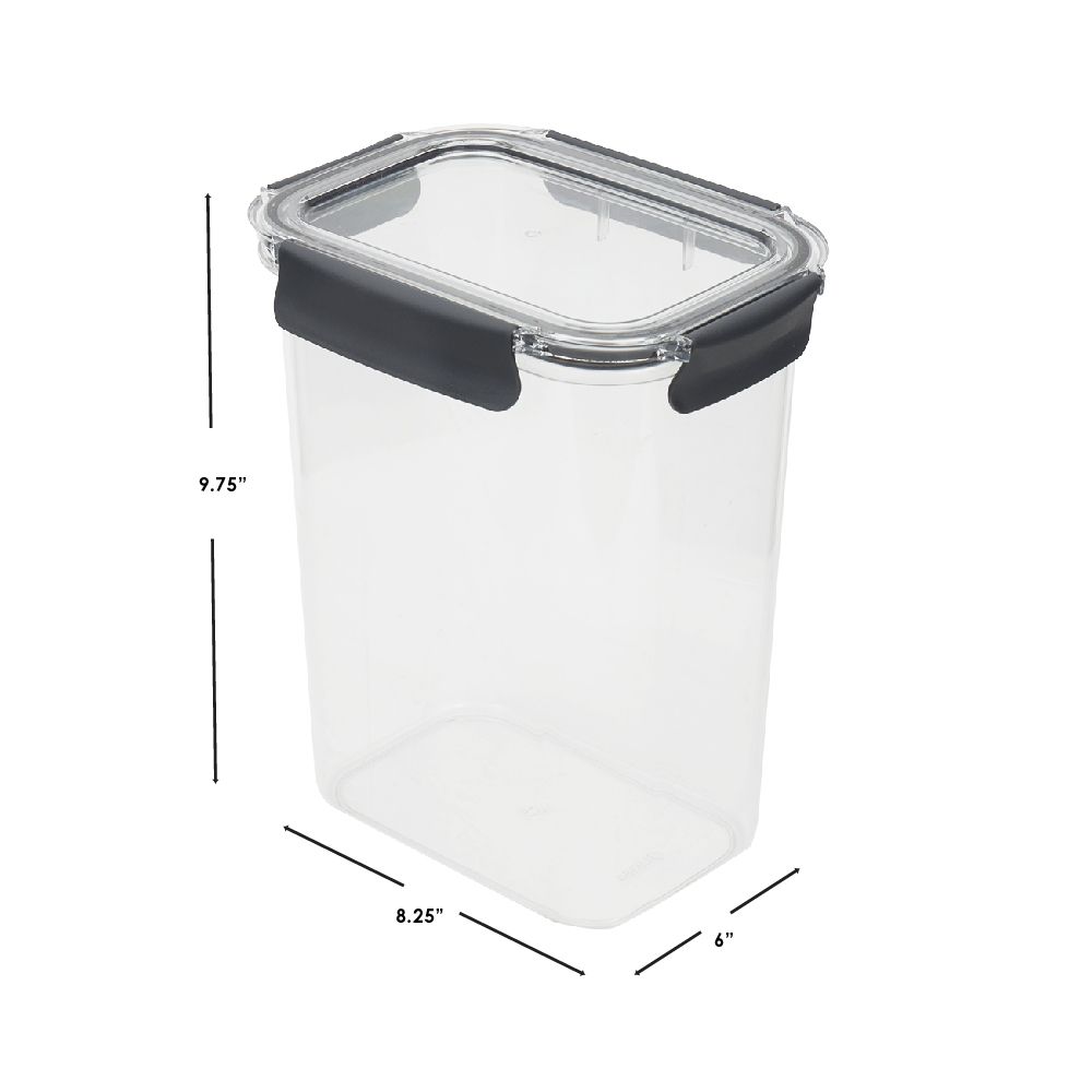 Food Storage Containers With Lids, Clear Airtight Square Food