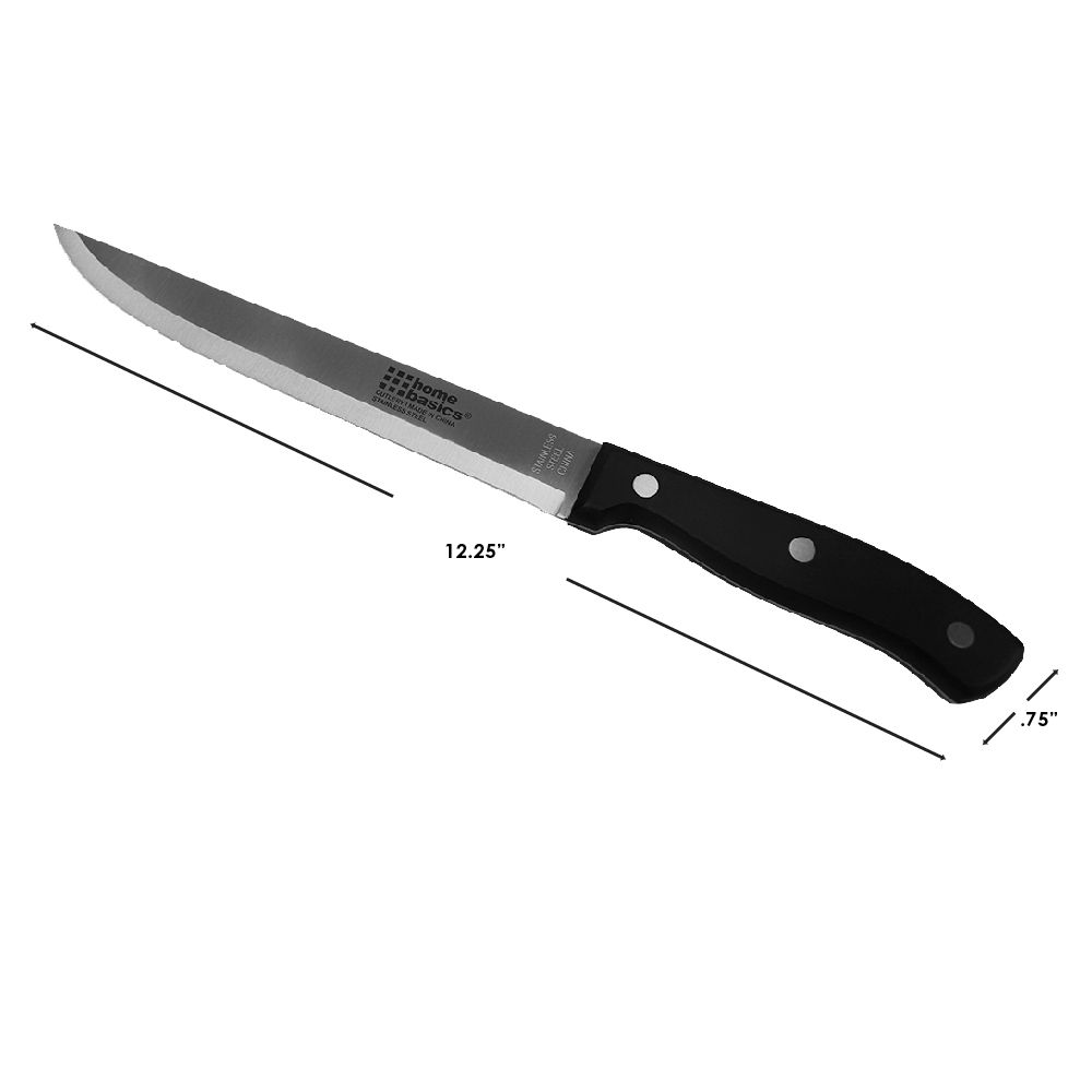 Home Basics 8 Stainless Steel Chef Knife with Contoured Bakelite
