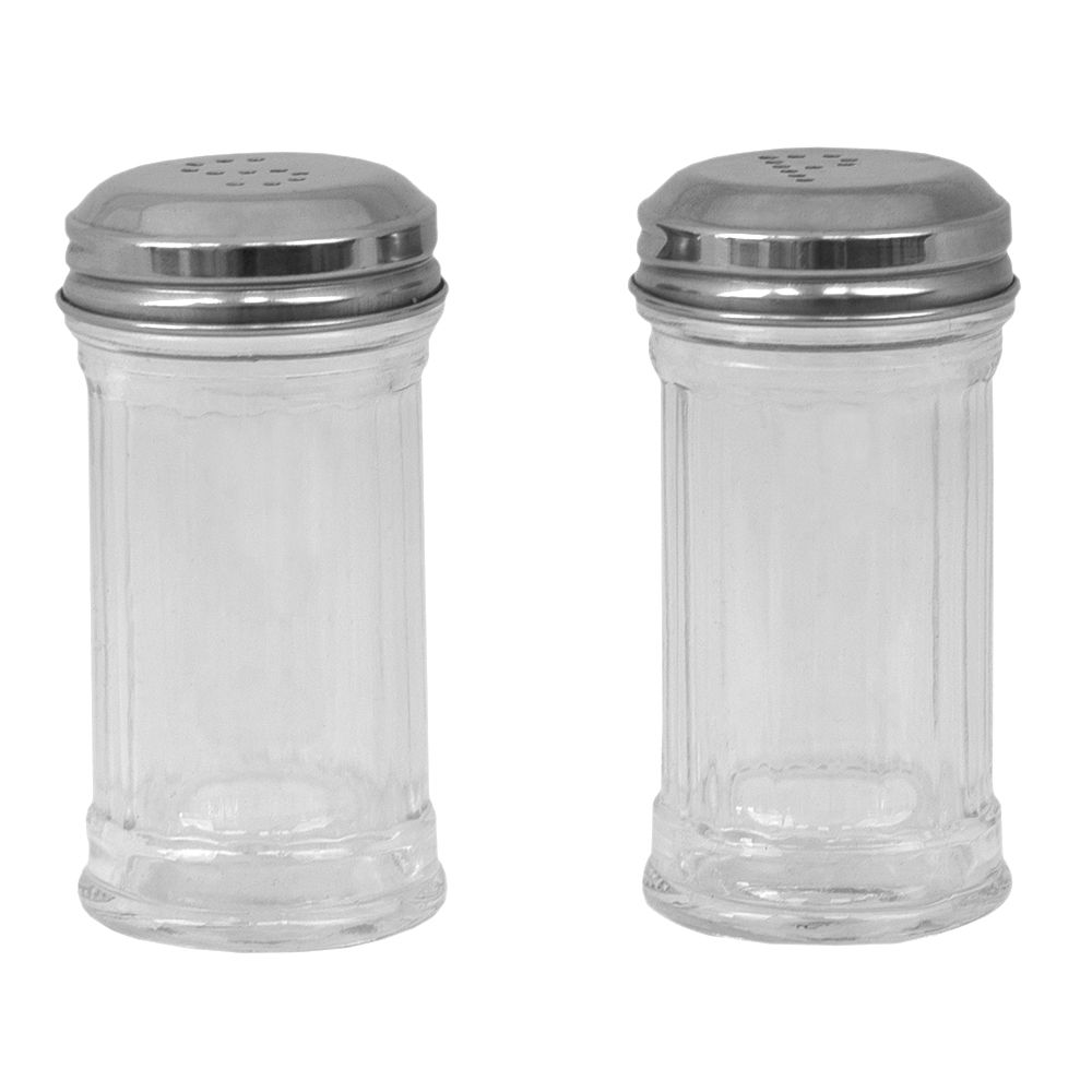 24 Pack Glass Salt and Pepper Shakers Bulk Set, Restaurant Salt
