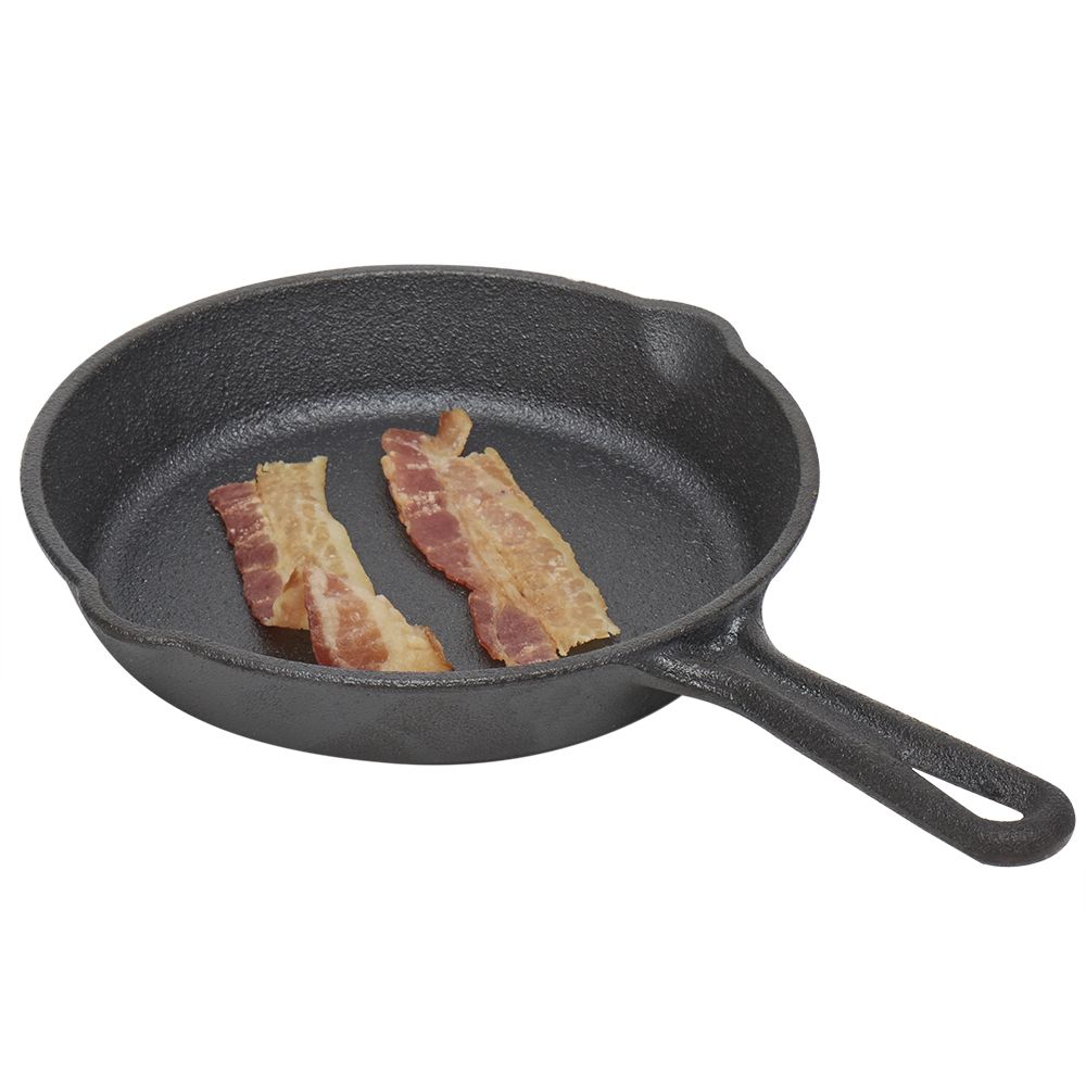 3 Wholesale Home Basics 6-Inch Cast Iron Skillet, Black - at 