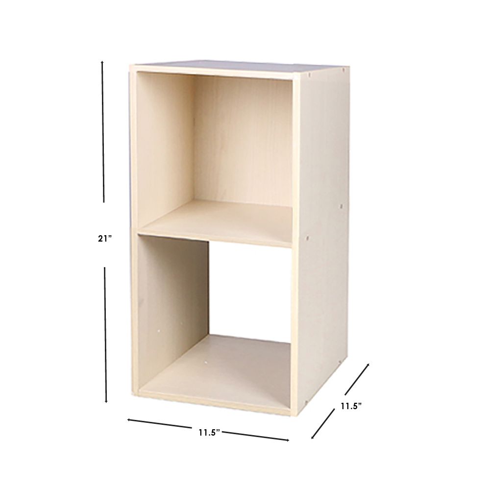 Wholesale Home Basics Open And Enclosed 2 Cube Mdf Storage Organizer ...