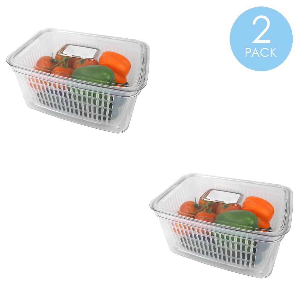 Kitchen Storage Containers With Lid Fridge Organizers Keep Fresh