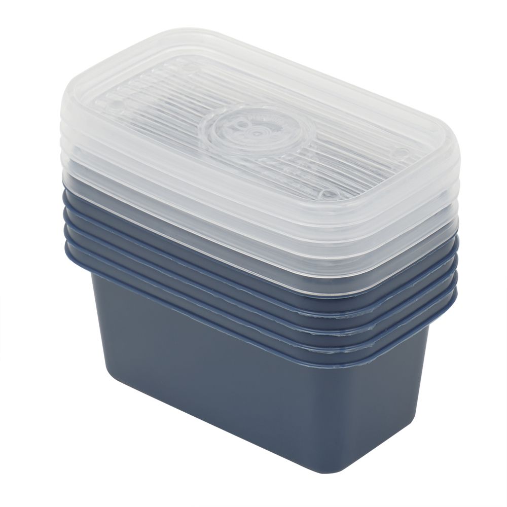 Plastic Jumbo Rectangular Food Storage Container Set - 10 Piece