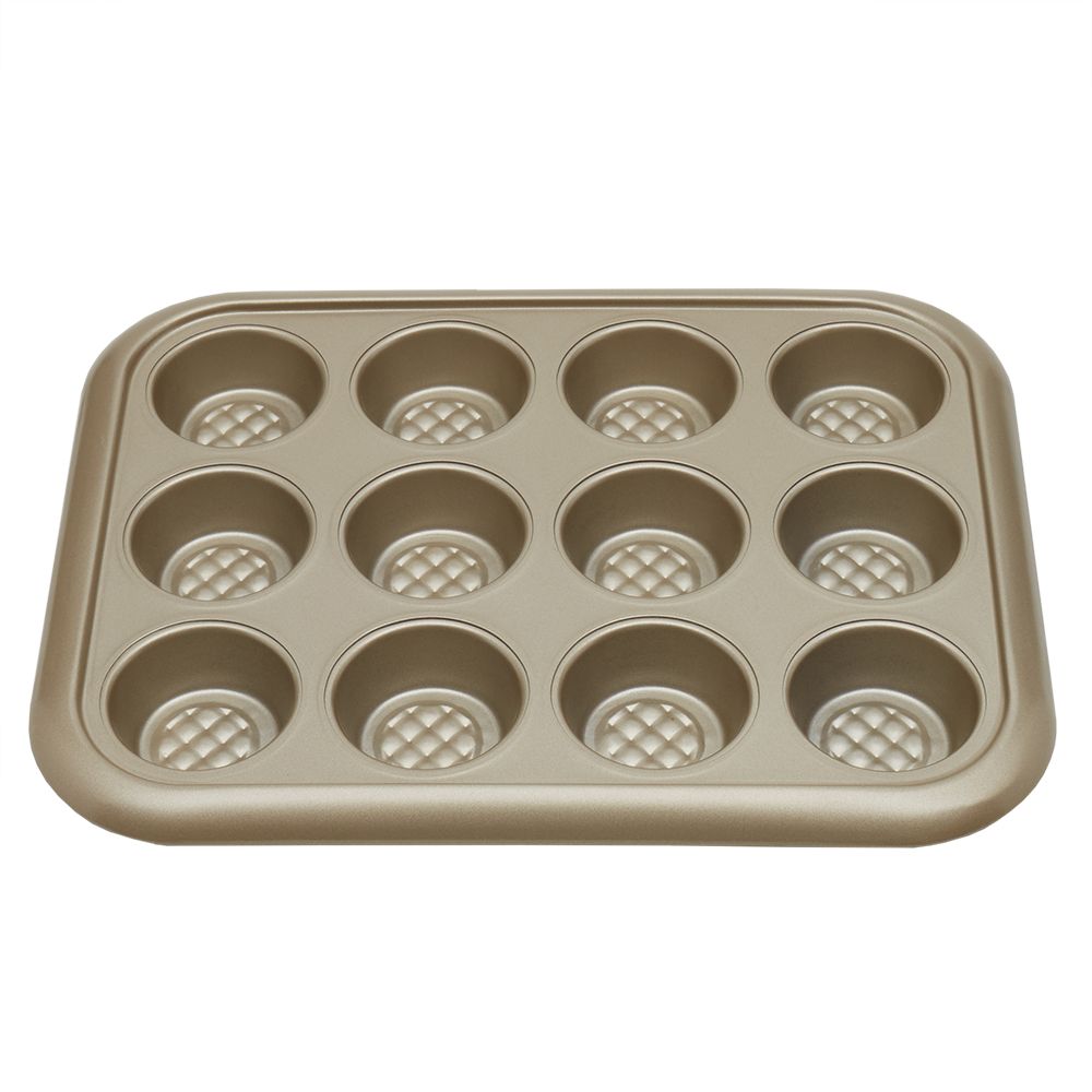 12 Cup Muffin Pan, Non-Stick Carbon Steel