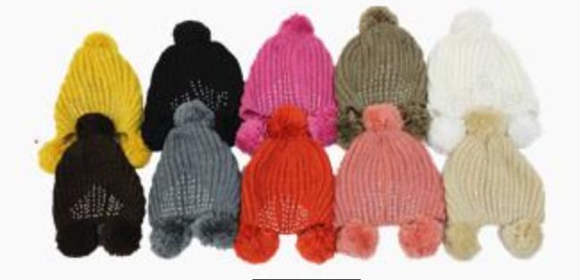 Women's Winter Knitted Beanies Hats, Thick Warm Beanie Skull Hat