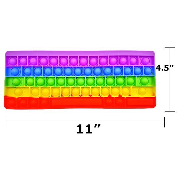 rainbow keyboard pop it