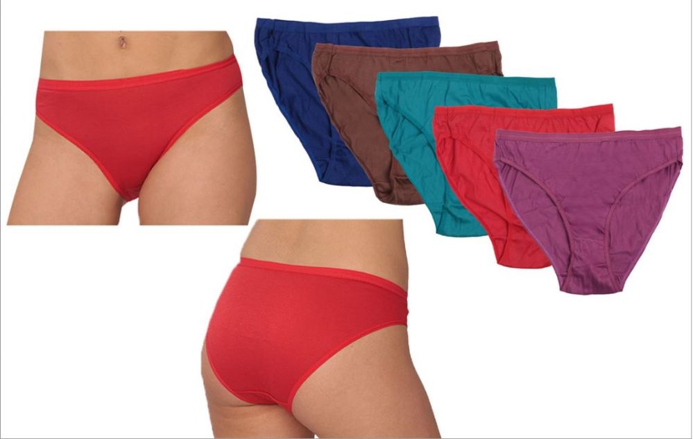 24 Pieces Women's 5 Pack High Cut Panties - Womens Panties & Underwear - at  