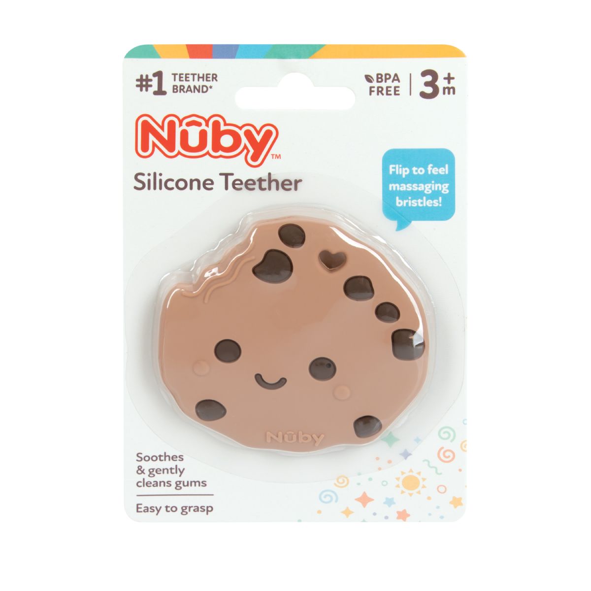 Nuby silicone best sale teether with bristles