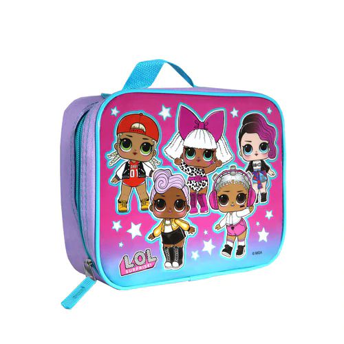  L.O.L. Surprise! Girls Soft Insulated School Lunch Box (One  Size, Black/Pink): Home & Kitchen