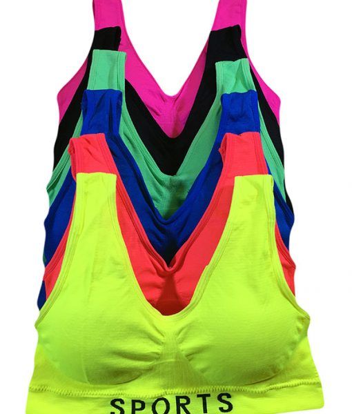 144 Bulk Femina Lady's Seamless Sports Bra at