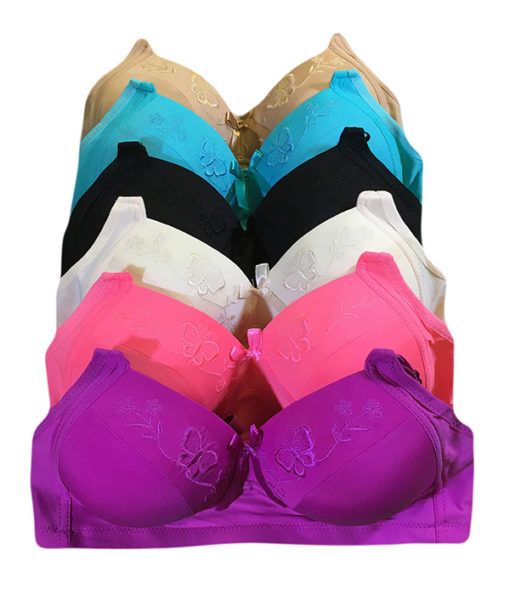 24 Pieces Rose Lady's Padded Wireless Bra. 38b - Womens Bras And