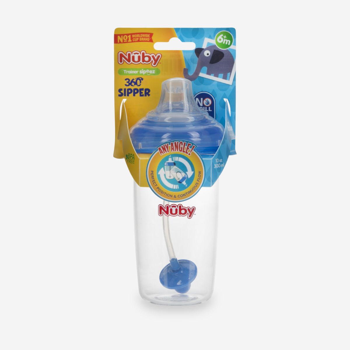 24 pieces Nuby NO-Spill Cup With Silicone Spout And 360 Weighted Straw ...