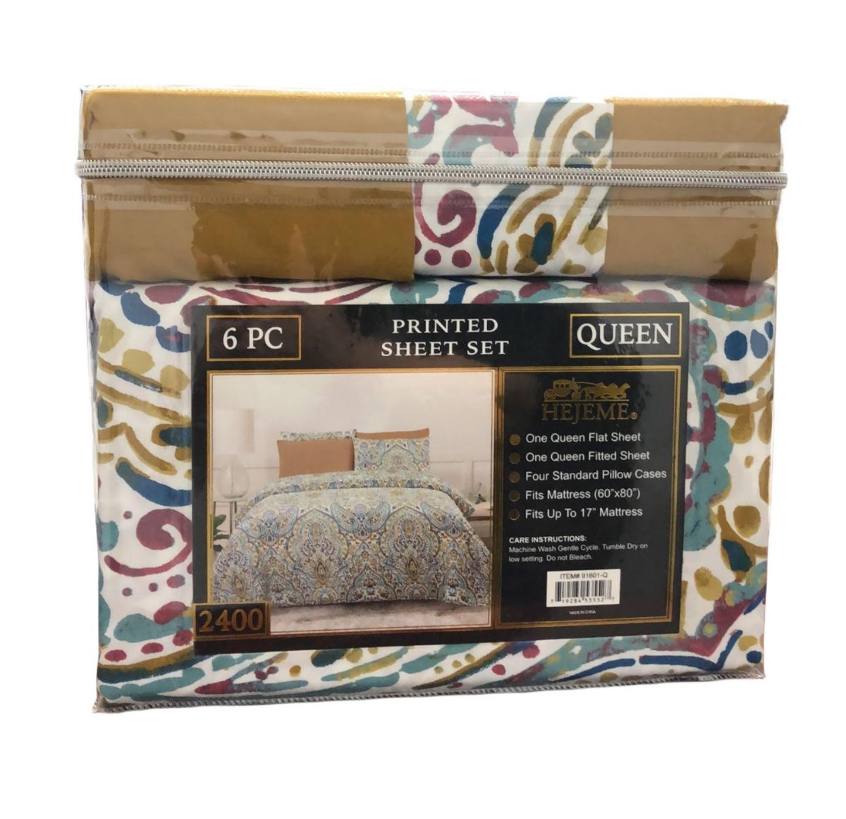 12 Bulk Bedsheet Set In Assorted Prints Twin Size - at 