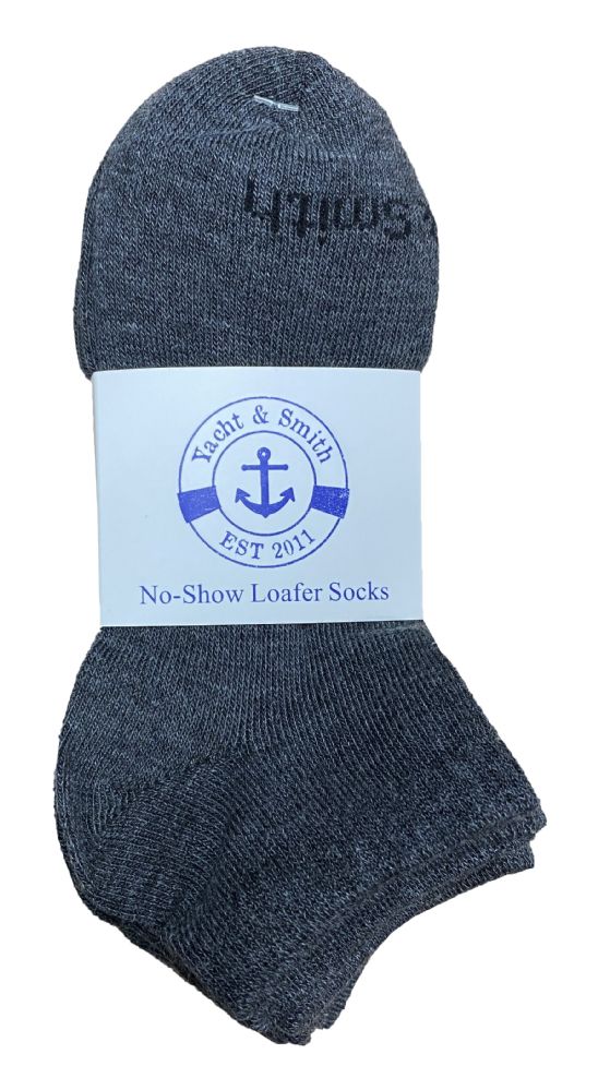 Yacht & Smith Kids Unisex Low Cut No Show Loafer Socks Size 6-8 Solid ...