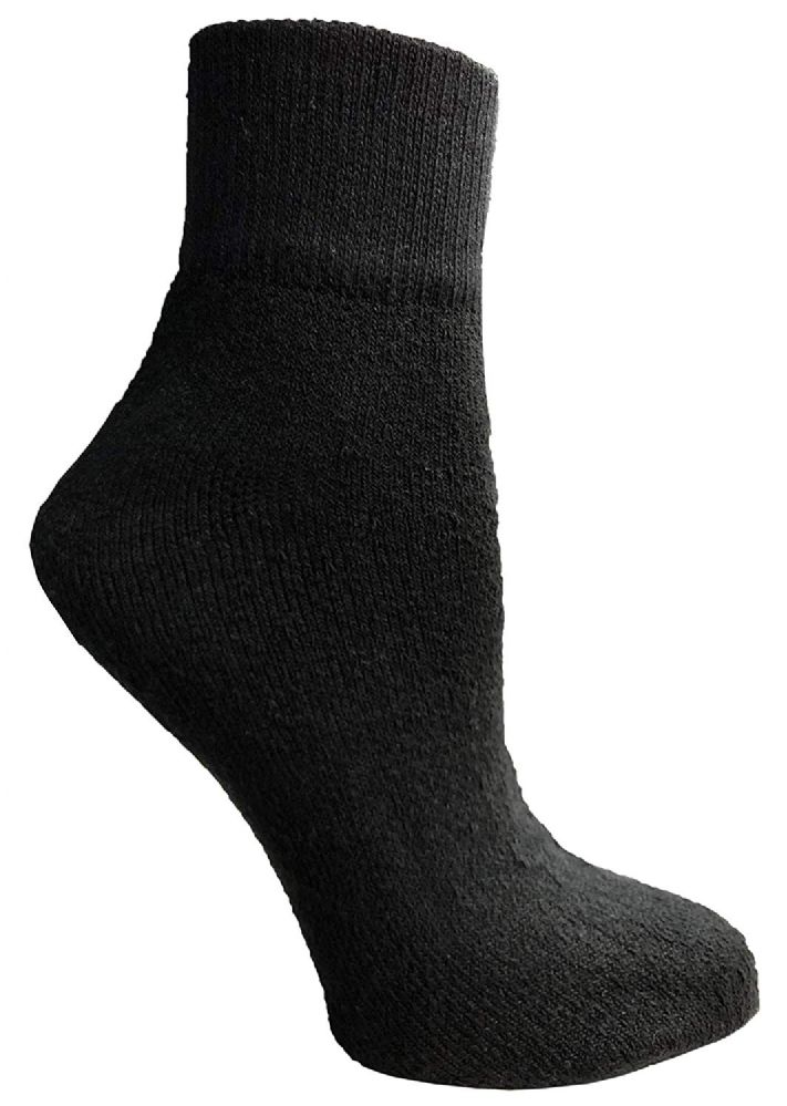 Wholesale Men's Cotton Diabetic Navy Quarter Ankle Socks, Size 10-13 Bulk Yacht & Smith