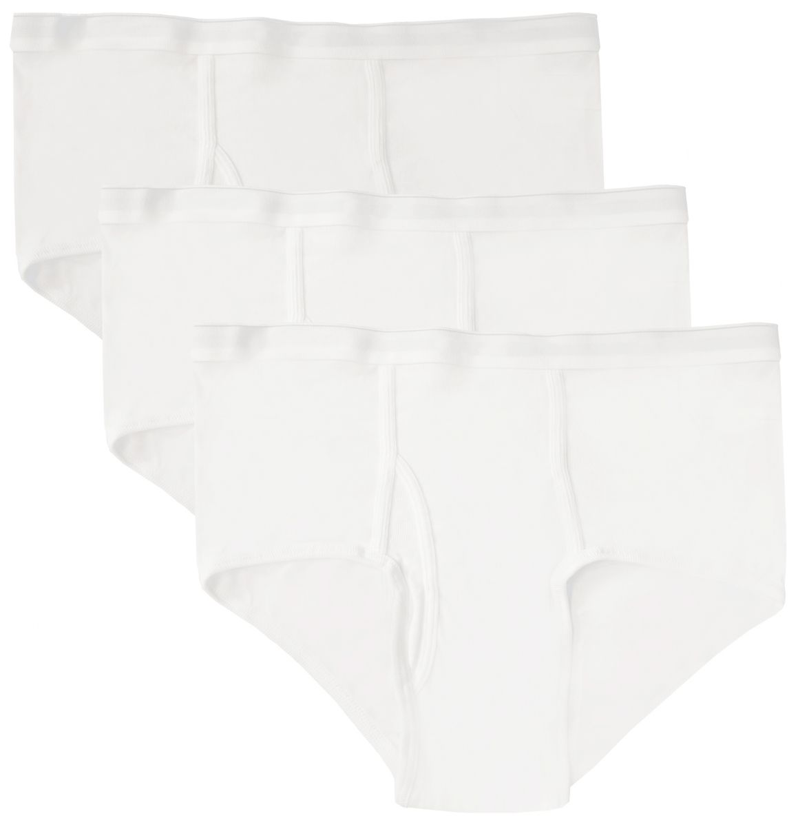 12 Pieces Boys Cotton Underwear Briefs In White, Size M - Boys Underwear -  at 