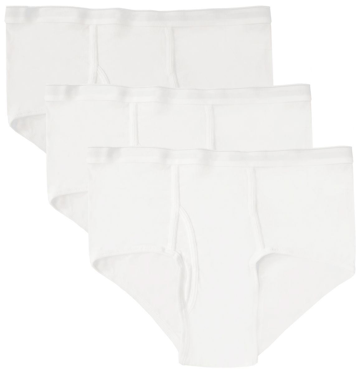 NEW GILDAN MEN'S COTTON WHITE BRIEFS 12-PACK, 100% COTTON