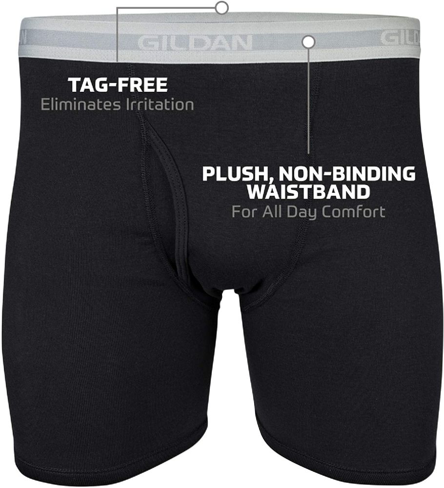Gildans Men's Cotton Boxer Brief Underwear Assorted Sizes - at -   