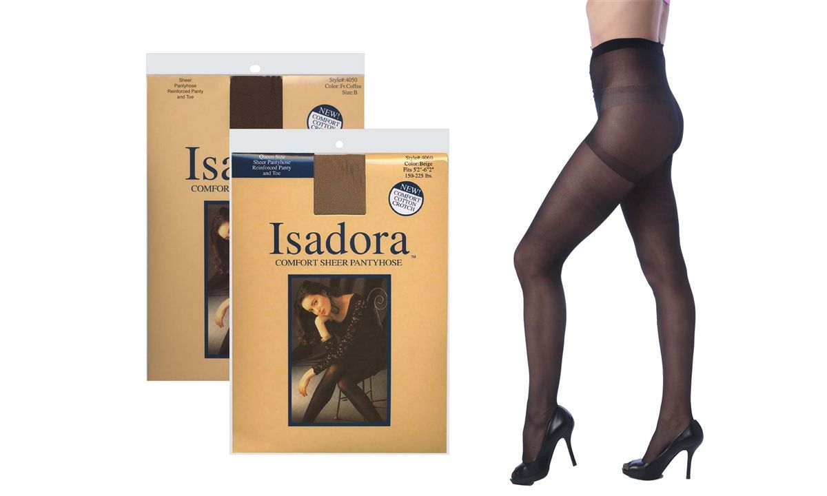 72 Wholesale Isadora Comfort Sheer Pantyhose Nude - at 