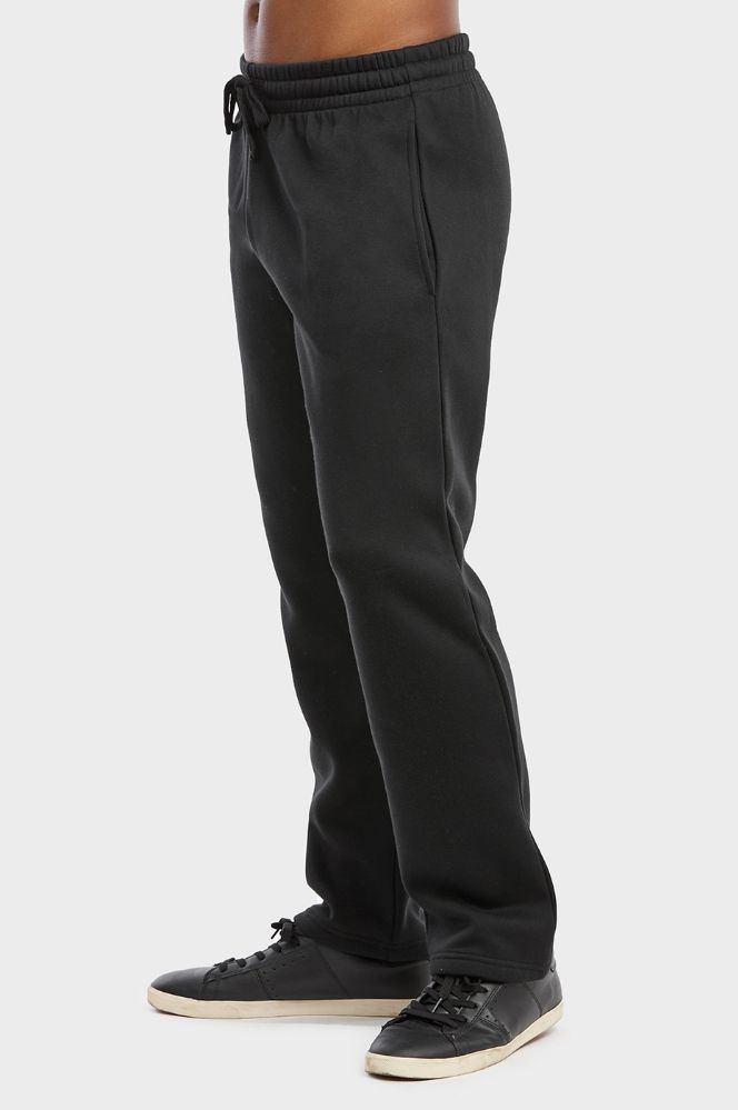 Mens straight leg fleece on sale sweatpants