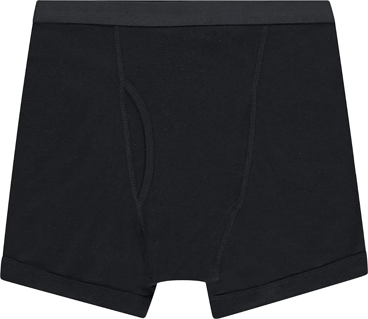 Men's Gildan Boxer Briefs 100% Cotton - Black Size Large