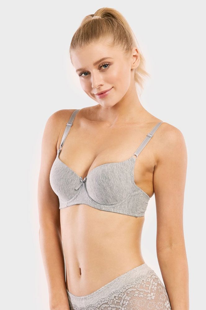 SOFRA LADIES FULL CUP COTTON PUSH UP BRA (BR4370PU) - BOX ONLY – Uni  Hosiery Co Inc.