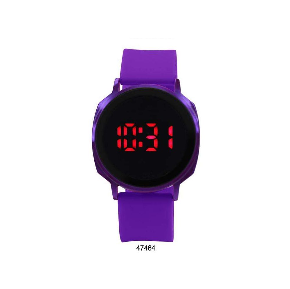 12 Bulk 43mm Round Touch Led Watch 47464Asst at